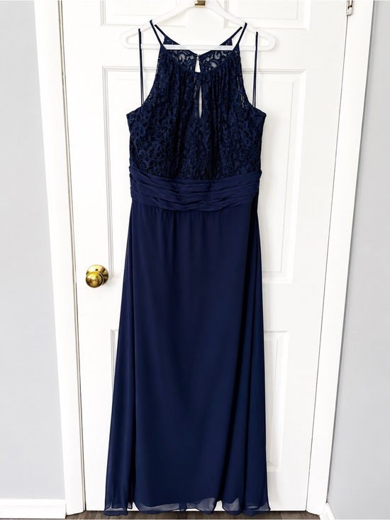Jasmine Dresses & Skirts - Jasmine Navy Lace Bodice Formal Dress Size N20 ALTERED.